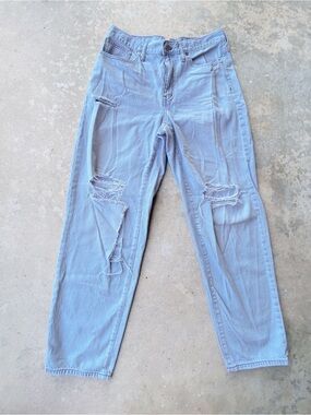 Madewell The Slouchy Boyjean 28 Light Wash Distressed 100% Cotton